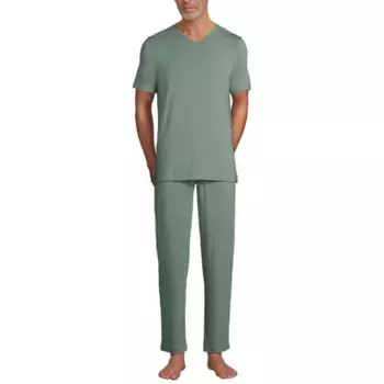 Мужской комплект пижамы из топа и брюк Lands' End, цвет lily pad green