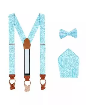 Мужской комплект с галстуком-бабочкой и нагрудным платком Sobee Paisley Brace TRAFALGAR, синий