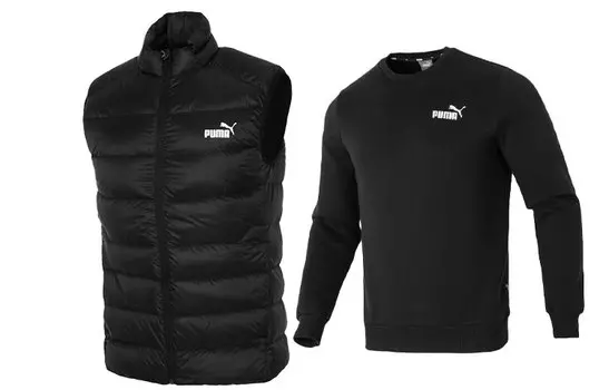 Мужской комплект толстовок Puma, цвет Black and Black