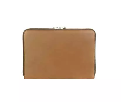 Мужской континентальный кошелек SALVATORE FERRAGAMO Gancio 686773 коричневый на молнии, черный