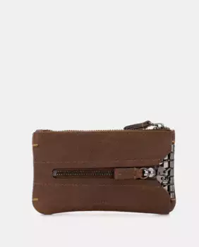 Мужской коричневый кожаный кошелек для ключей Scharlau