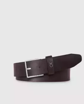 Мужской коричневый кожаный ремень Calvin Klein