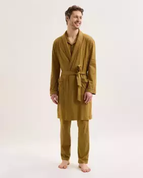 Мужской короткий халат Laurence Tavernier, синий