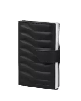 Мужской кошелек Alu Fit из кожи и алюминия Samsonite, чёрный