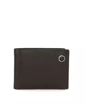 Мужской кошелек Badge из коричневой горизонтальной кожи Pepe Jeans, коричневый