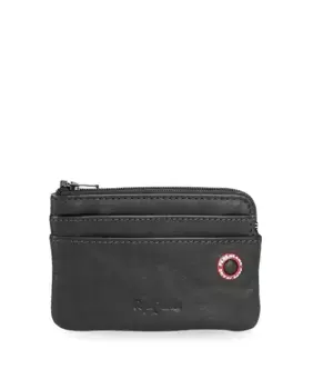 Мужской кошелек Badge из темно-синей кожи Pepe Jeans, синий