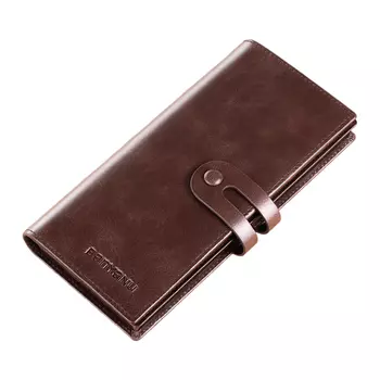 Мужской кошелек Banyanu, Синяя (первый слой коровьей кожи) – щётка против кражи.