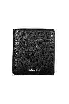 Мужской кошелек Calvin Klein рельефный с логотипом, черный