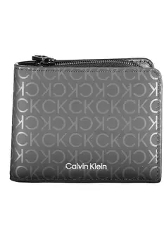 Мужской кошелек Calvin Klein с фирменный принтом, черный