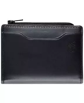 Мужской кошелек Calvin Klen CK на молнии с монограммой Calvin Klein, черный