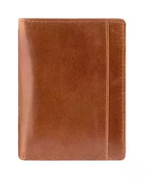 Мужской кошелек Casablanca Collection с защищенным RFID-центром и уникальным вертикальным крылом Mancini