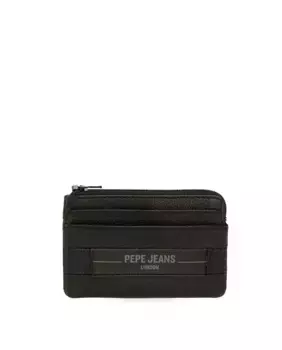 Мужской кошелек Checkbox черный кожаный Pepe Jeans