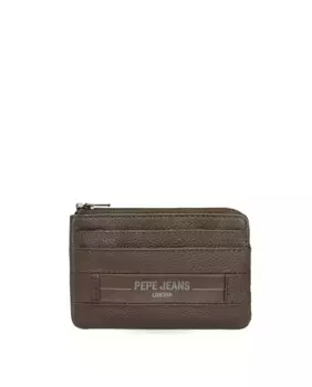 Мужской кошелек Checkbox коричневого цвета из кожи Pepe Jeans