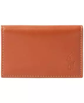Мужской кошелек для карт из полированной кожи Polo Ralph Lauren