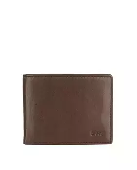Мужской кошелек Dundee из кожи с блокировкой RFID SKPAT, коричневый