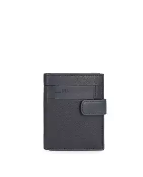 Мужской кошелек-флажок темно-синего цвета с застежкой-кнопкой Pepe Jeans, синий