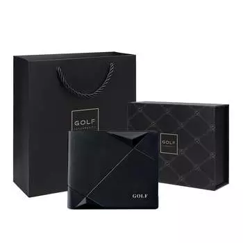 Мужской кошелек GOLF, Черный (коробка обновления)