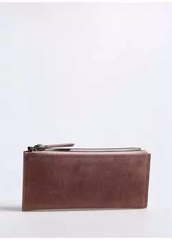 Мужской кошелек горчичного цвета FRK 307 DOUBLE CRAYZ Fabrika, оранжевый