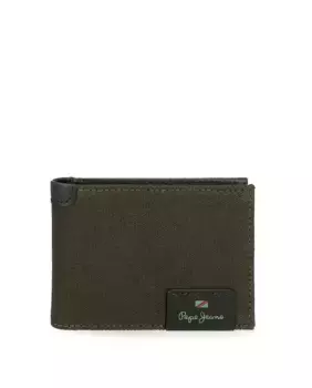 Мужской кошелек Hilltop из темно-зеленой горизонтальной кожи Pepe Jeans, зеленый