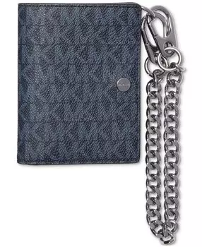 Мужской кошелек и цепочка с логотипом на молнии Michael Kors