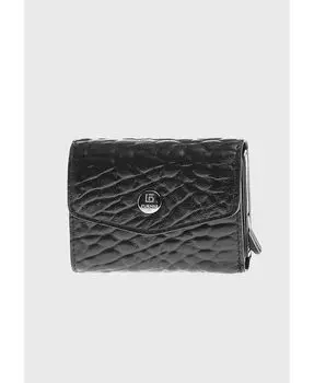 Мужской кошелек и визитница из натуральной кожи с узором слона на кнопках Furniq Uk, коричневый