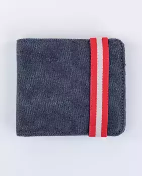 Мужской кошелек из хлопковой парусины темно-синего цвета El Ganso, темно-синий