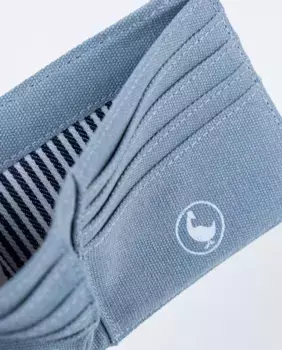 Мужской кошелек из холщового хлопка синего цвета El Ganso, синий