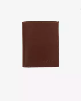 Мужской кошелек из коричневой кожи Barbour