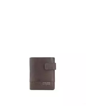 Мужской кошелек из коричневой яловой кожи Privata, темно коричневый