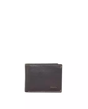 Мужской кошелек из коричневой яловой кожи Privata, темно коричневый