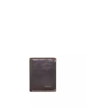 Мужской кошелек из коричневой яловой кожи Privata, темно коричневый