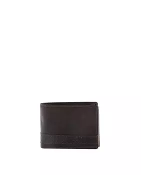 Мужской кошелек из коричневой яловой кожи Privata, темно коричневый