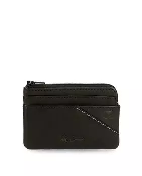 Мужской кошелек из натуральной кожи черного цвета Pepe Jeans, черный