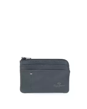 Мужской кошелек из натуральной кожи темно-синего цвета Pepe Jeans, синий