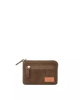 Мужской кошелек из яловой кожи цвета хаки Stamp