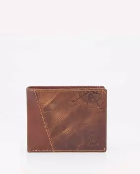 Мужской кошелек из яловой кожи коричневого цвета Dakar, коричневый