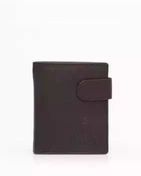 Мужской кошелек из воловьей кожи черного цвета Dakar