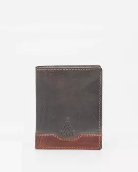 Мужской кошелек из воловьей кожи черного цвета Dakar, черный