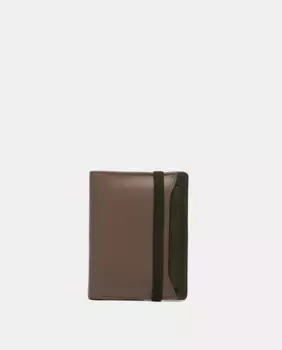 Мужской кошелек Oceans Diary из комбинированной кожи с защитой RFID Abbacino, цвет Topo