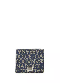Мужской кошелек с логотипом Dolce&Gabbana, синий