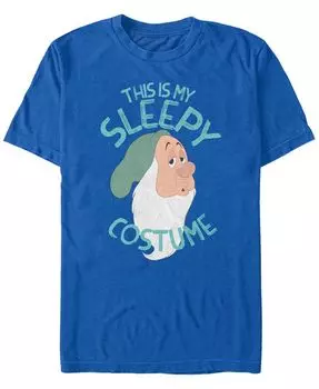 Мужской костюм Диснея «Белоснежка и семь гномов» на Хэллоуин, футболка с короткими рукавами Fifth Sun, синий