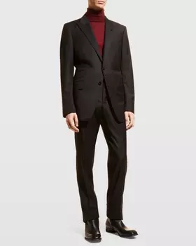 Мужской костюм-двойка Solid Master из твила TOM FORD