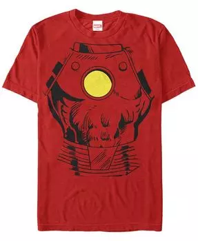 Мужской костюм Мстителей Marvel, костюм Железного человека, футболка с короткими рукавами Fifth Sun, красный