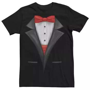 Мужской костюм-смокинг, футболка с рисунком Licensed Character, черный