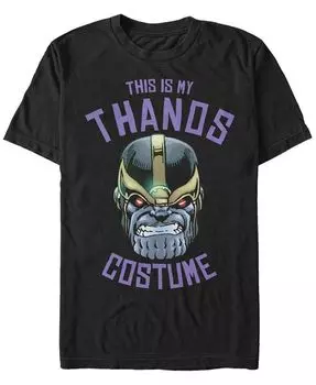Мужской костюм Таноса на Хэллоуин с коротким рукавом Marvel, футболка Fifth Sun, черный