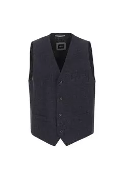 Мужской костюм-жилет однотонный Venti, темно-синий