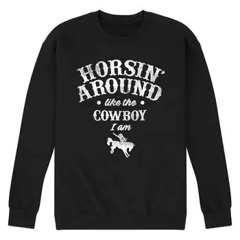 Мужской ковбойский свитшот Horsin Round Licensed Character