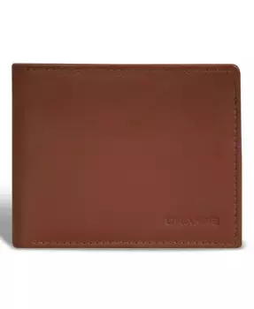Мужской кожаный бифолд-кошелек Onyx Collection с молнией CHAMPS, коричневый