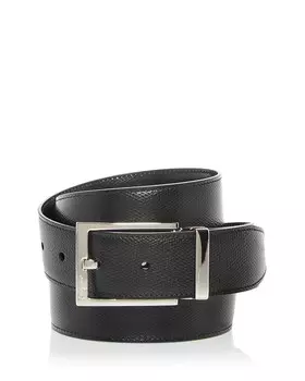 Мужской кожаный двусторонний ремень Ferragamo, мультиколор