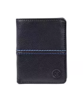 Мужской кожаный кошелек черно-синего цвета с внутренней сумочкой Miguel Bellido, мультиколор